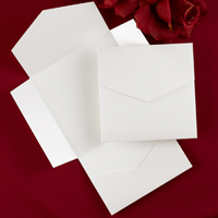 white shimmer square majestic paper duvet pocket folders  invitation wraps blank paper wraps envelopes diy blank