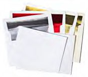 white red green silver foil lined christmas card envelopes
