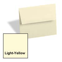 A-9 invitation card envelopes light pastel yellow