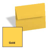 A-1 4 baronial invitation card envelopes light gold