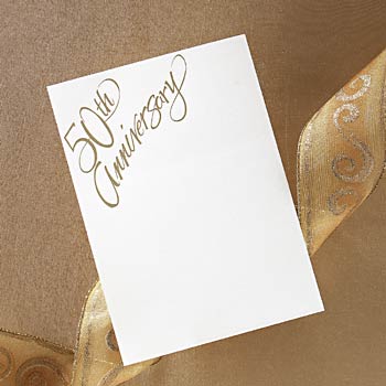 Diy 50th anniversary invitation paper - blank invitation kit