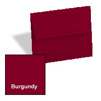 basis maroon burgundy invitation card envelopes a-1, 4 baronial