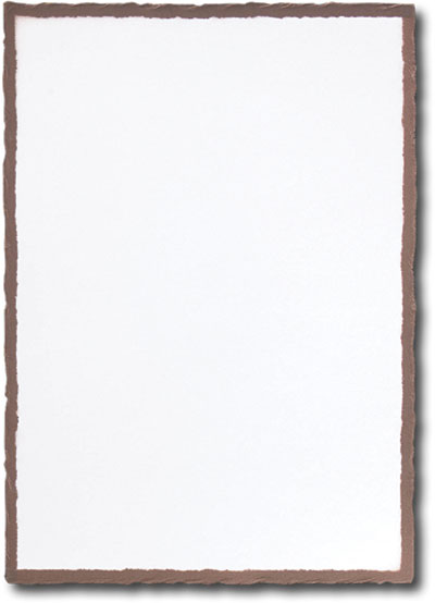 deckle torn feather edge envelopes cardstock ultrafelt teton brown tan