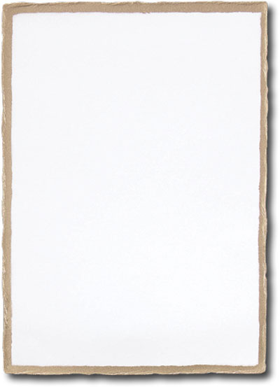 blank note cards gold torn edge border