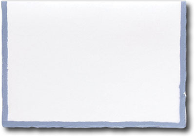 deckle torn feather edge envelopes cardstock ultrafelt teton blue