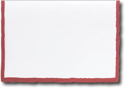 deckle torn feather edge envelopes cardstock ultrafelt teton red maroon