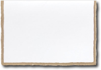 blank notecards gold border edge border