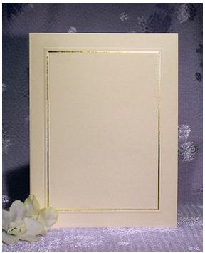 Blank 50th Golden anniversary invitation paper - blank invitations kit