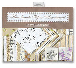 handmade note card paper and envelopes - metallic, silk, screenprint, flowers