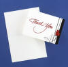 blank thank you cards black and red 