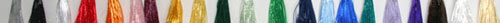 Wedding Program Menu tassels Rayon Twisted Cloth Cord with Floss Knot and Tassels, Shiny Metallics with Metallic Tassels loops with slide