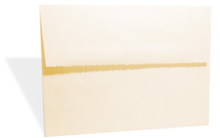 Blank Envelopes A7 Torn Feather Edge Soft White - ivory Ultrafelt - teton