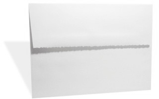 Blank Envelopes A10 Torn Feather Edge White Ultrafelt - teton
